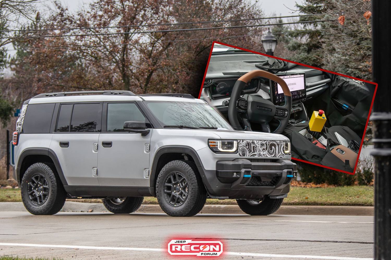 Jeep Recon EV Jeep Recon 4xe INTERIOR First Look! + Driving Modes jeep-recon-interior-fully-uncovered-spied-1