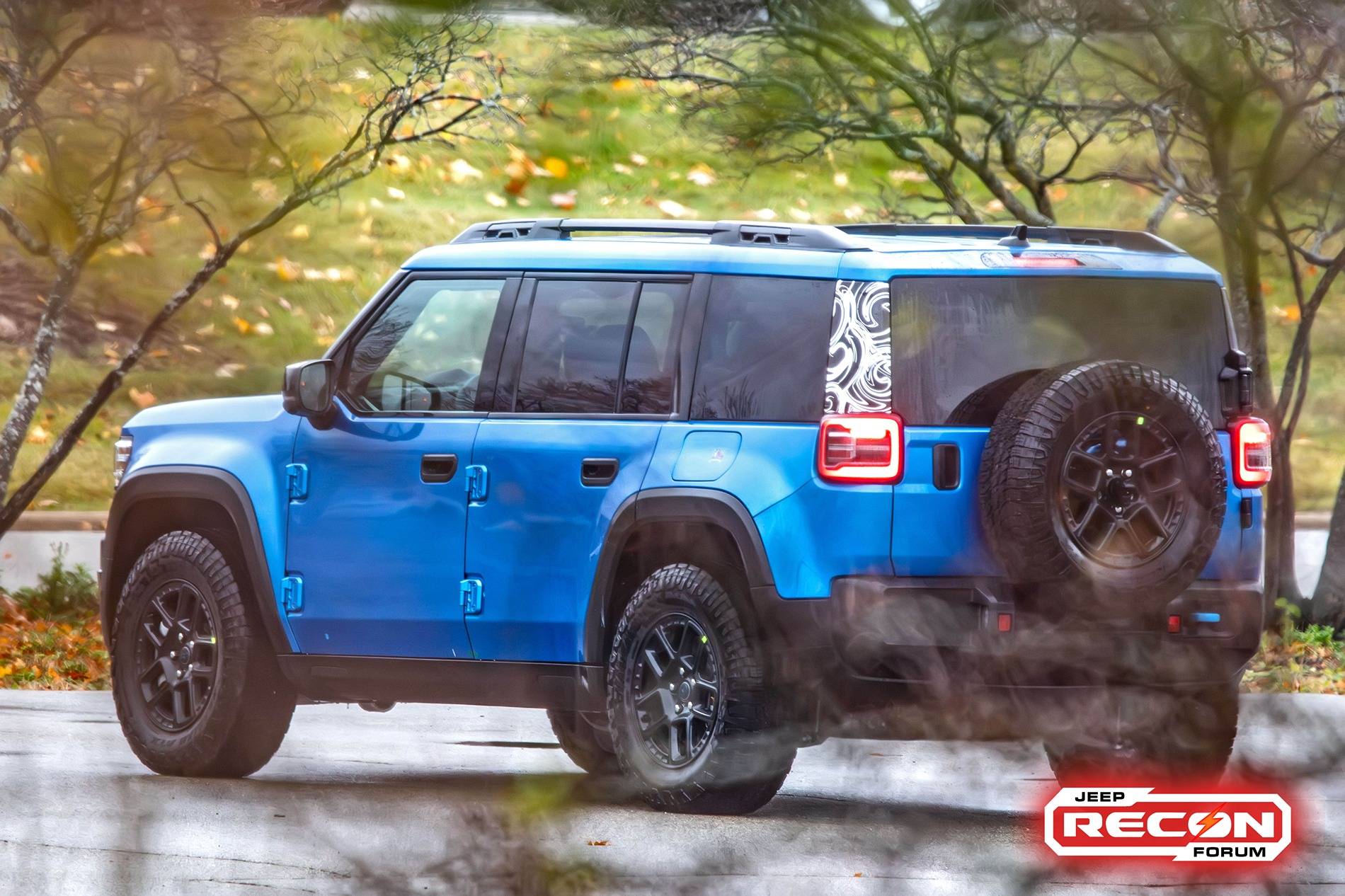 Jeep Recon EV 2025 Jeep Recon SUV EV spied in most revealing looks yet and 3 colors JeepRecon.proto11