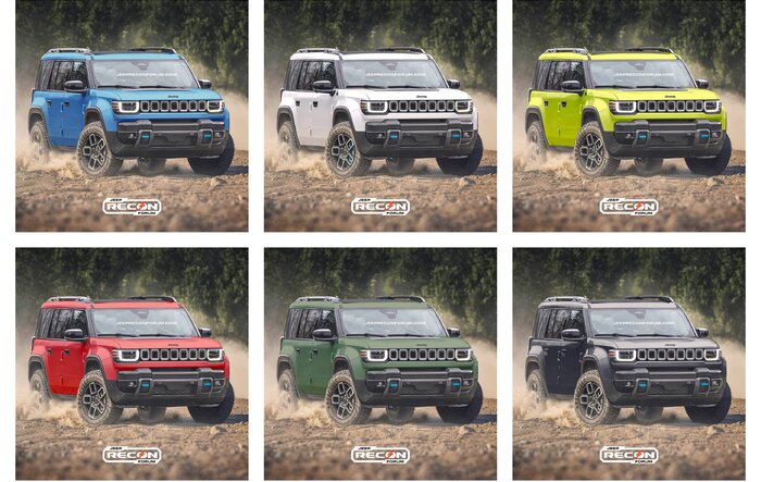 Preview: 2026 Jeep Recon Colors w/ Black & White Roofs